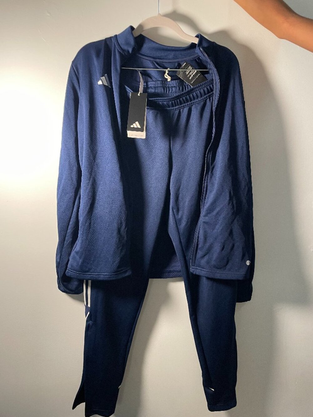 Classic Navy Adidas Tracksuit NWT (Pants, Jacket or Both!)